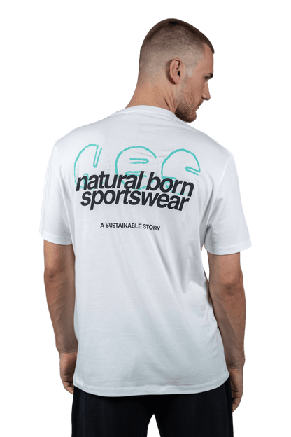 NBS - Lifestyle T-Shirt Wit - Padel Royale